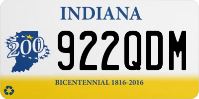 IN license plate 922QDM
