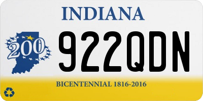 IN license plate 922QDN