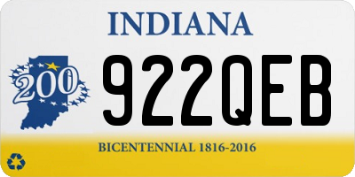IN license plate 922QEB
