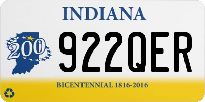 IN license plate 922QER
