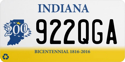 IN license plate 922QGA