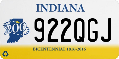 IN license plate 922QGJ