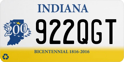 IN license plate 922QGT