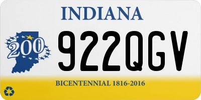 IN license plate 922QGV