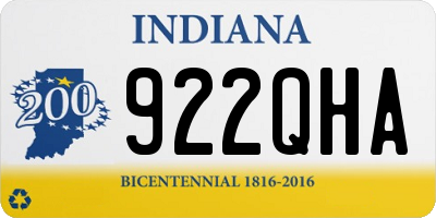 IN license plate 922QHA