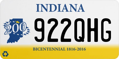 IN license plate 922QHG