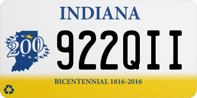 IN license plate 922QII