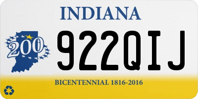 IN license plate 922QIJ
