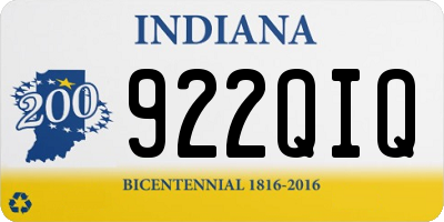 IN license plate 922QIQ