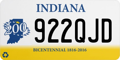 IN license plate 922QJD