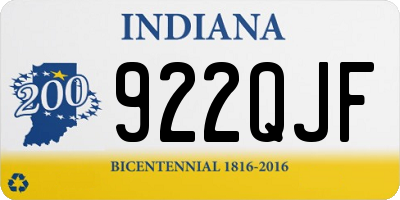 IN license plate 922QJF