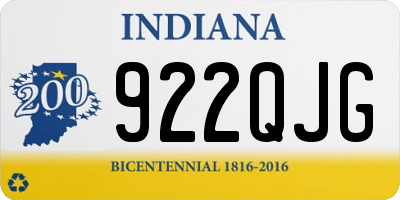IN license plate 922QJG