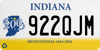IN license plate 922QJM