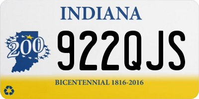 IN license plate 922QJS
