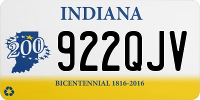 IN license plate 922QJV