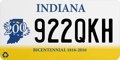 IN license plate 922QKH