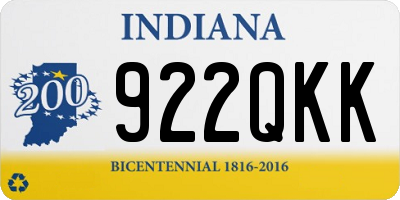 IN license plate 922QKK