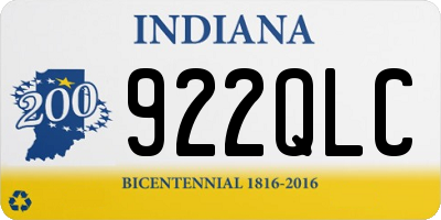 IN license plate 922QLC