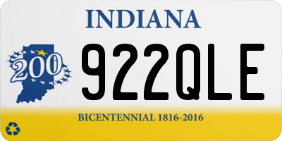IN license plate 922QLE