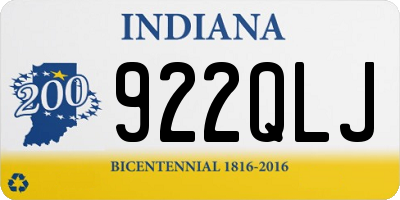 IN license plate 922QLJ
