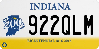 IN license plate 922QLM