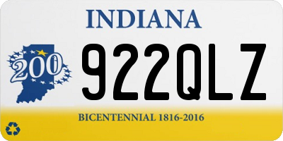 IN license plate 922QLZ