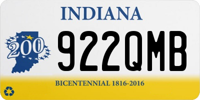 IN license plate 922QMB