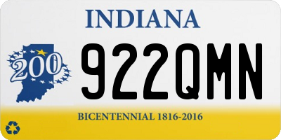 IN license plate 922QMN