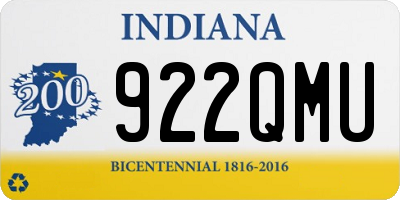 IN license plate 922QMU
