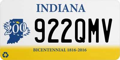 IN license plate 922QMV