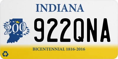 IN license plate 922QNA