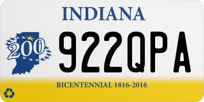 IN license plate 922QPA