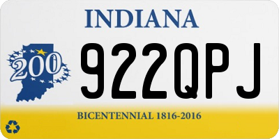 IN license plate 922QPJ