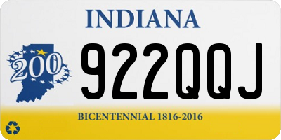IN license plate 922QQJ