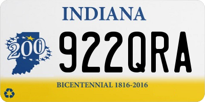 IN license plate 922QRA