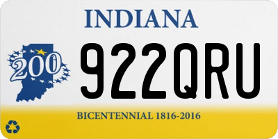 IN license plate 922QRU