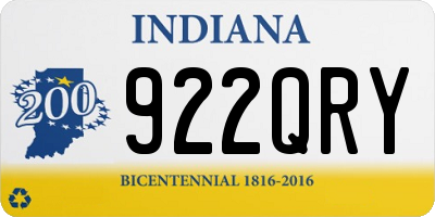IN license plate 922QRY