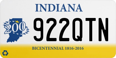 IN license plate 922QTN