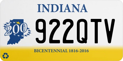 IN license plate 922QTV