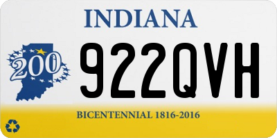 IN license plate 922QVH
