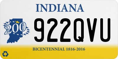 IN license plate 922QVU