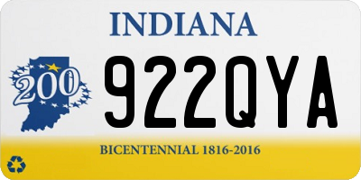 IN license plate 922QYA
