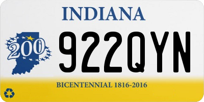 IN license plate 922QYN