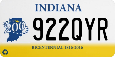 IN license plate 922QYR