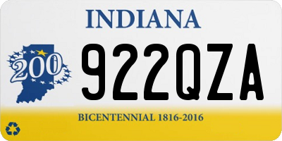 IN license plate 922QZA