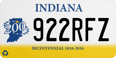 IN license plate 922RFZ