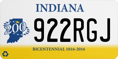 IN license plate 922RGJ
