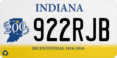 IN license plate 922RJB