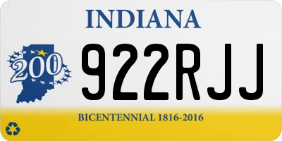 IN license plate 922RJJ