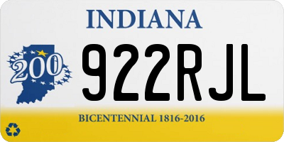 IN license plate 922RJL